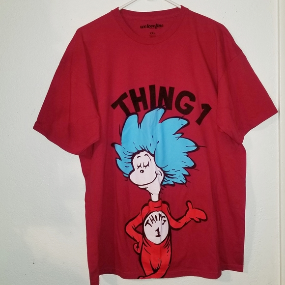 We love fine Tops - Dr Seuss Thing 1 Tshirt